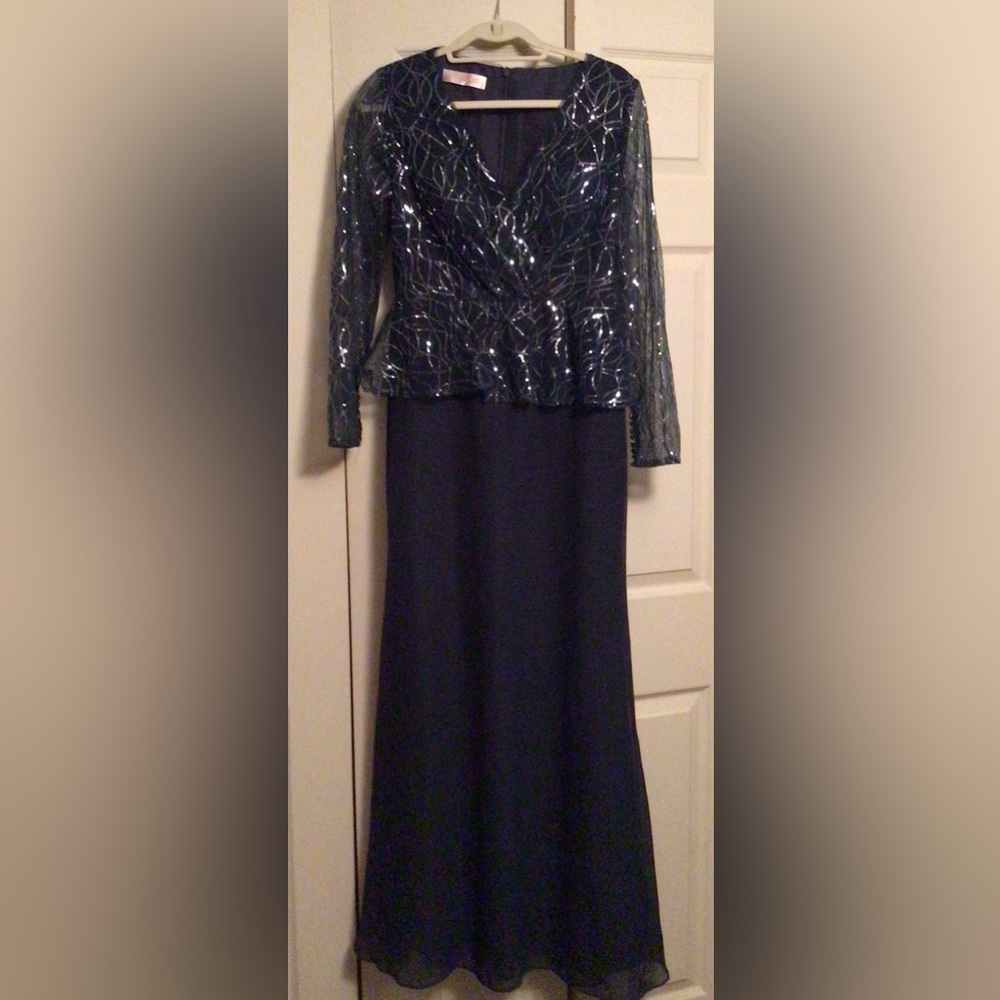 NWOT J.J.’s House Navy Blue Mother of the Bride Dress